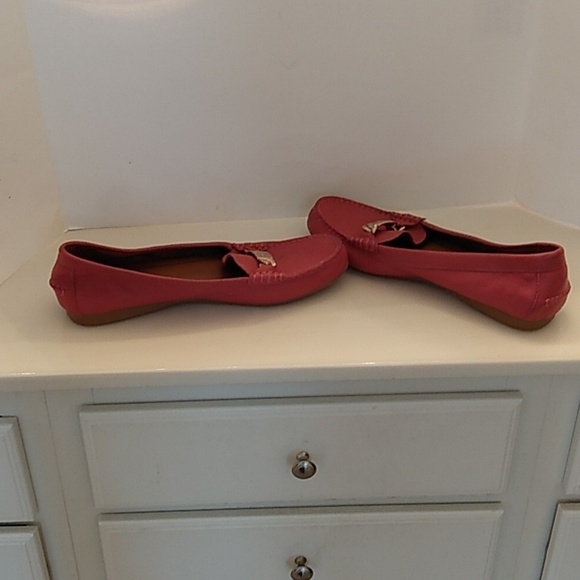 Coach Olive Loafers Pebble Grain Flats Slip On Shoes - Picture 7 of 13